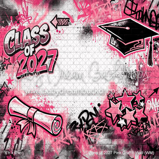 Class of 2027 Pink Graffiti Wall (WM)