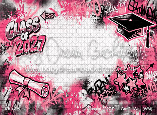 Class of 2027 Pink Graffiti Wall (WM)
