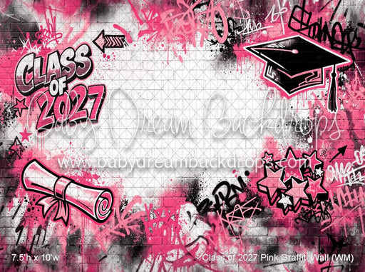 Class of 2027 Pink Graffiti Wall (WM)