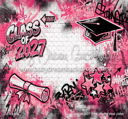 Class of 2027 Pink Graffiti Wall (WM)