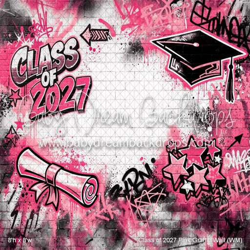 Class of 2027 Pink Graffiti Wall (WM)
