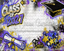 Class of 2027 Purple and Gold Graffiti Wall (WM)