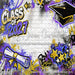 Class of 2027 Purple and Gold Graffiti Wall (WM)