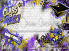 Class of 2027 Purple and Gold Graffiti Wall (WM)