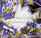 Class of 2027 Purple and Gold Graffiti Wall (WM)