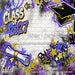 Class of 2027 Purple and Gold Graffiti Wall (WM)