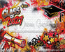 Class of 2027 Red Graffiti Wall (WM)