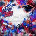 Class of 2027 Red and Blue Graffiti Wall (WM)