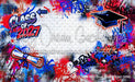 Class of 2027 Red and Blue Graffiti Wall (WM)