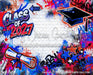 Class of 2027 Red and Blue Graffiti Wall (WM)