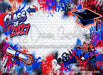 Class of 2027 Red and Blue Graffiti Wall (WM)