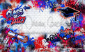 Class of 2027 Red and Blue Graffiti Wall (WM)