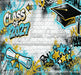 Class of 2027 Teal and Gold Graffiti Wall (WM)
