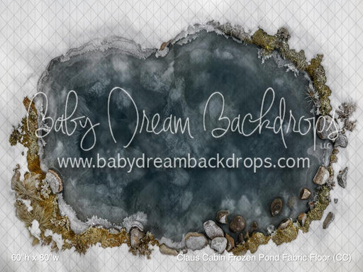 Claus Cabin Frozen Pond Fabric Floor (CC)