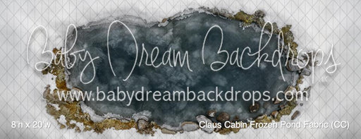 Claus Cabin Frozen Pond Fabric Floor (CC)