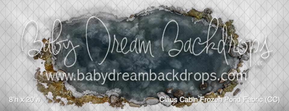 Claus Cabin Frozen Pond Fabric Floor (CC)