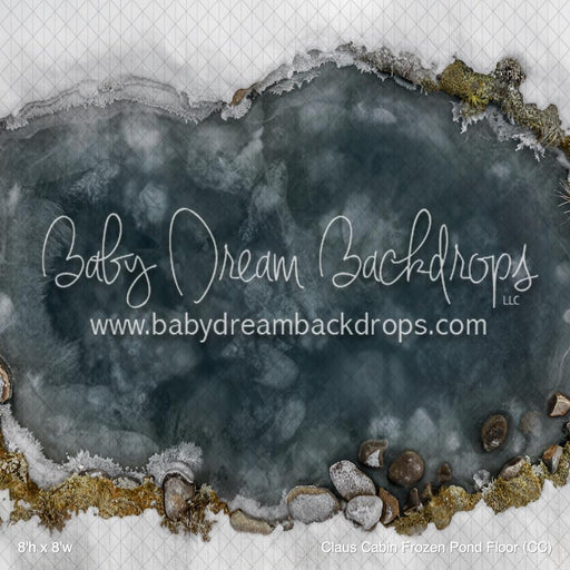 Claus Cabin Frozen Pond Fabric Floor (CC)
