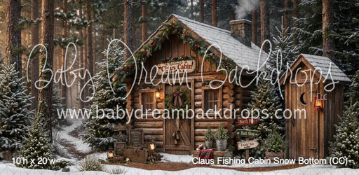 Claus Fishing Cabin Snow Bottom (CC)