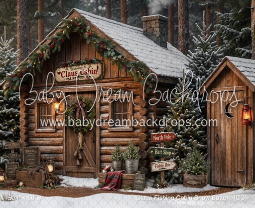 Claus Fishing Cabin Snow Bottom (CC)