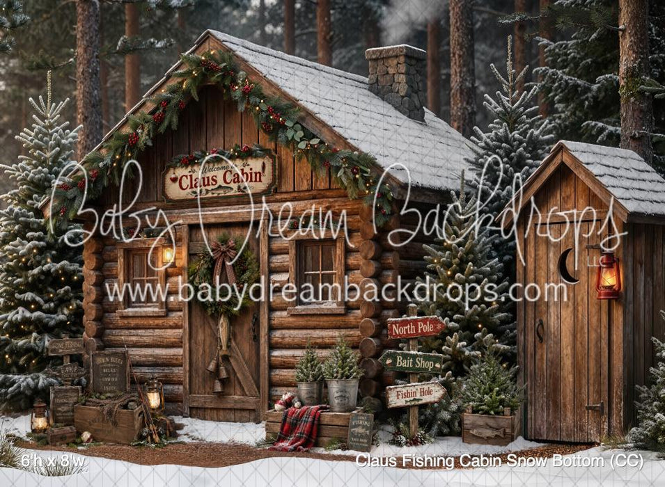 Claus Fishing Cabin Snow Bottom (CC)