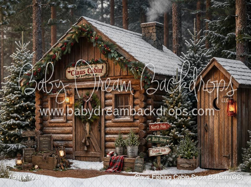 Claus Fishing Cabin Snow Bottom (CC)
