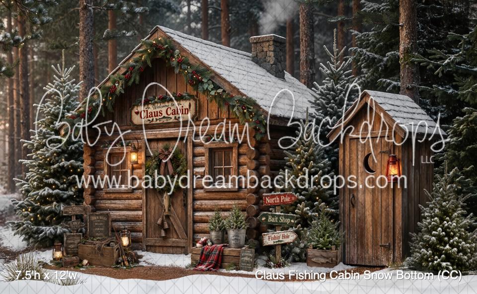 Claus Fishing Cabin Snow Bottom (CC)