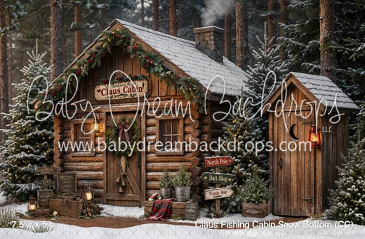 Claus Fishing Cabin Snow Bottom (CC)