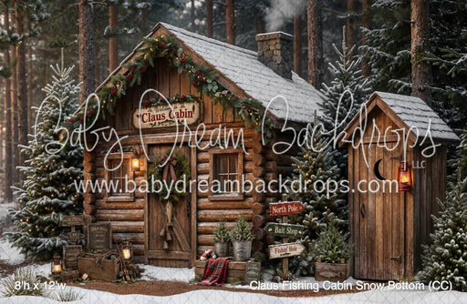 Claus Fishing Cabin Snow Bottom (CC)