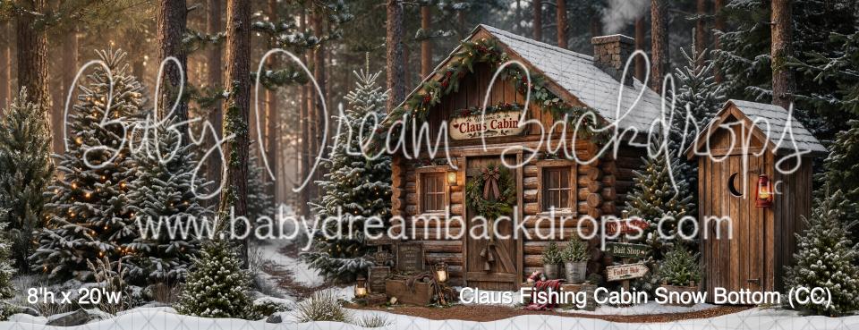 Claus Fishing Cabin Snow Bottom (CC)