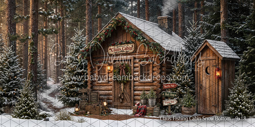 Claus Fishing Cabin Snow Bottom (CC)