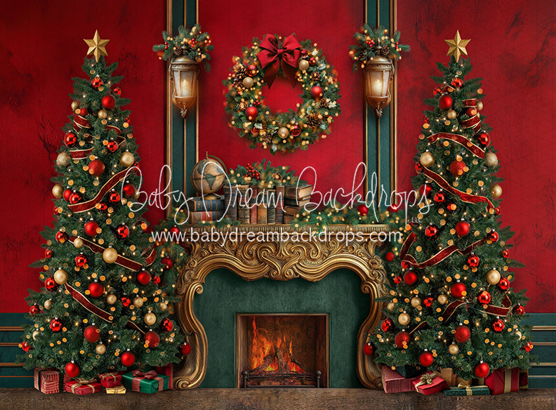 Claus and Company Fireplace Trees (JA)