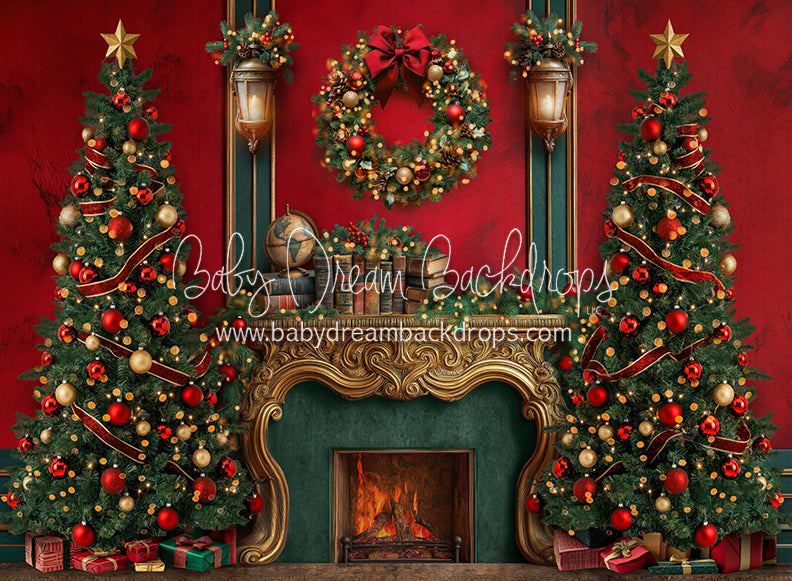 Claus and Company Fireplace Trees (JA)