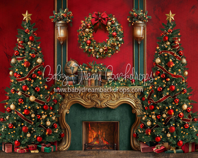 Claus and Company Fireplace Trees (JA)