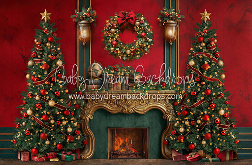 Claus and Company Fireplace Trees (JA)