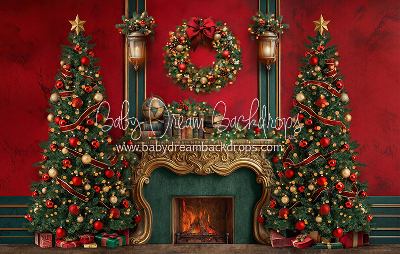 Claus and Company Fireplace Trees (JA)