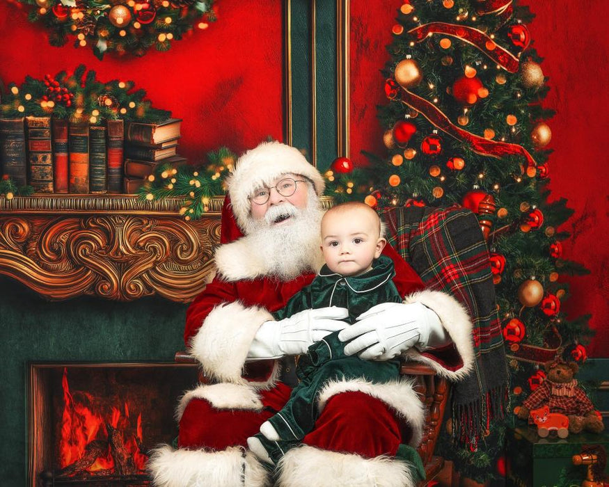 Claus and Company Fireplace Trees (JA)