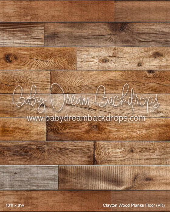 Clayton Wood Planks Fabric Floor (VR)
