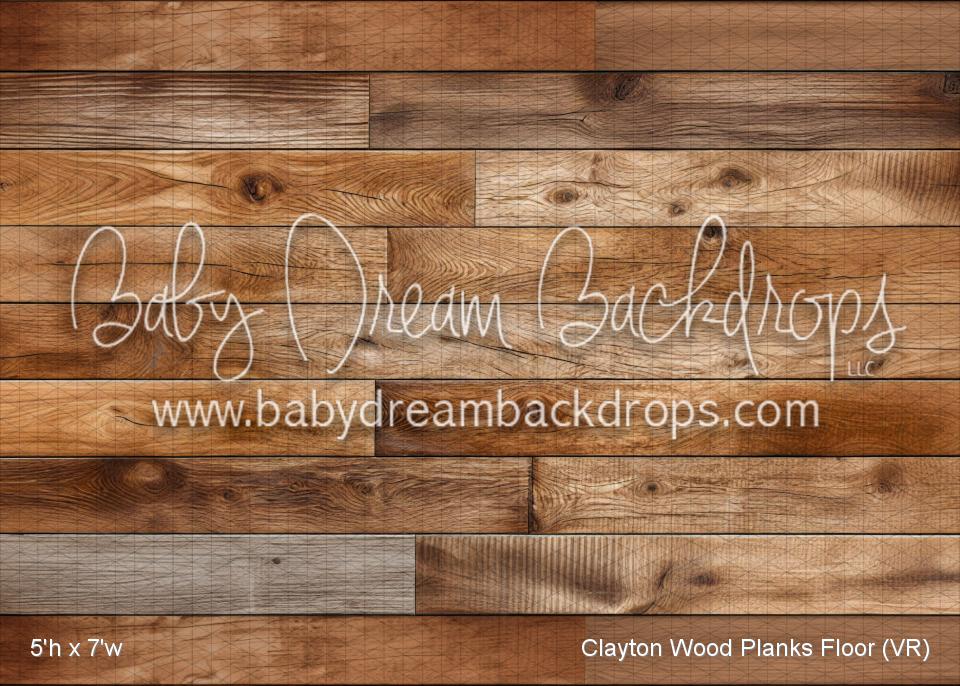 Clayton Wood Planks Fabric Floor (VR)