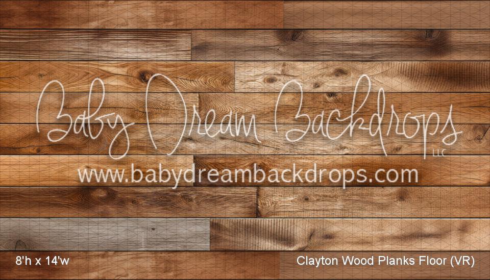Clayton Wood Planks Fabric Floor (VR)