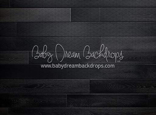 Clean Black Planks Fabric Floor (KR)