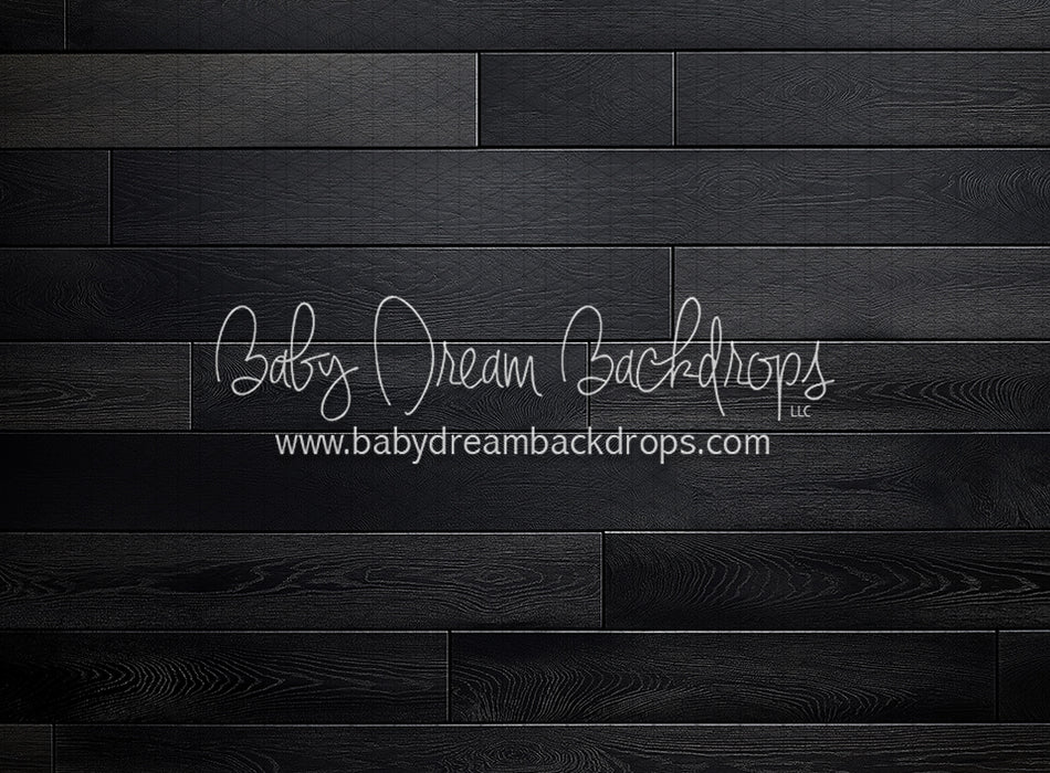 Clean Black Planks Fabric Floor (KR)