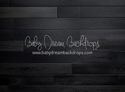 Clean Black Planks Fabric Floor (KR)