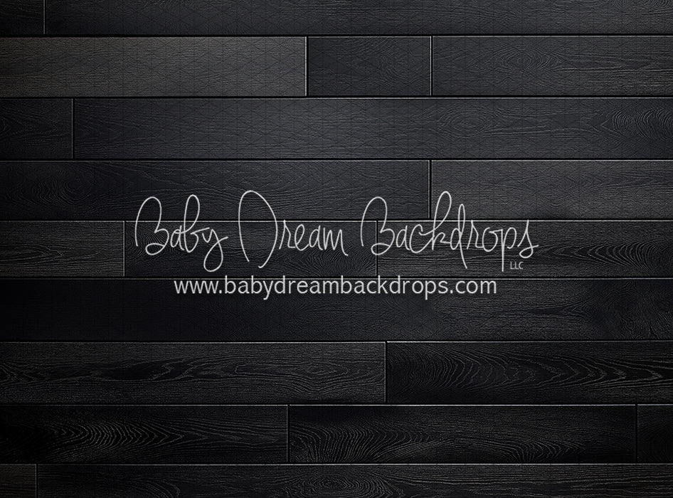 Clean Black Planks Fabric Floor (KR)