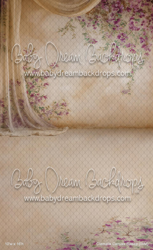 Clematis Canvas Sweep (WM)