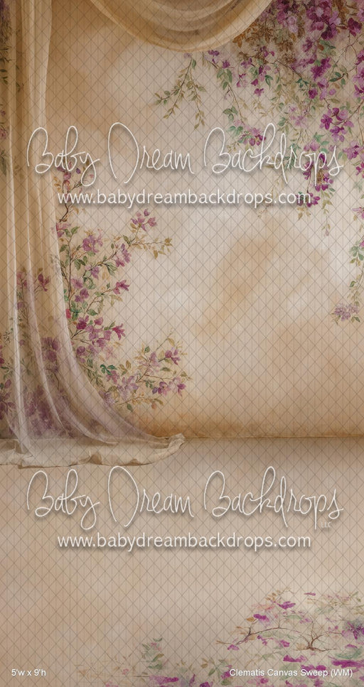 Clematis Canvas Sweep (WM)