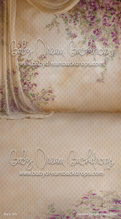Clematis Canvas Sweep (WM)