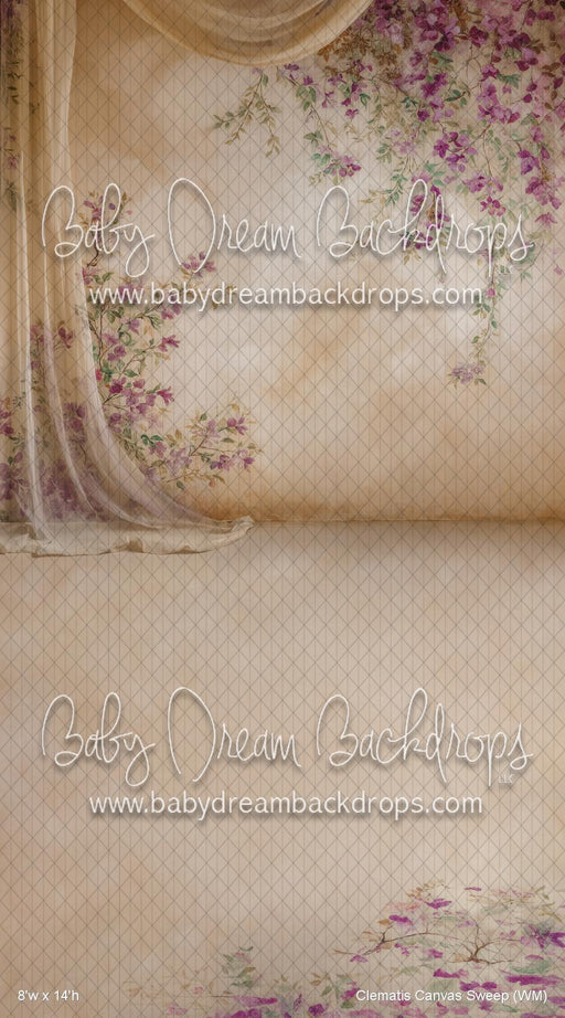 Clematis Canvas Sweep (WM)