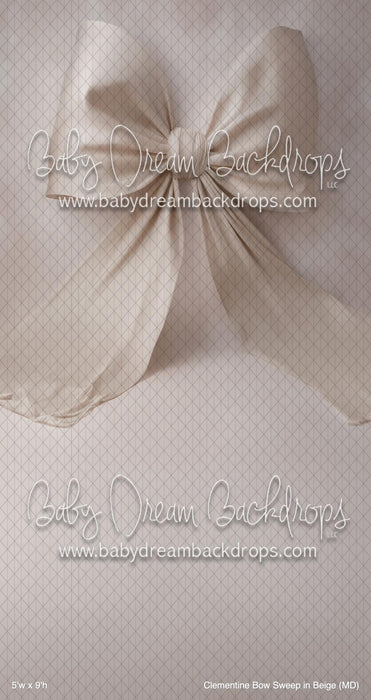 Clementine Bow Sweep in Beige (MD)