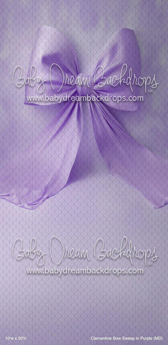 Clementine Bow Sweep in Purple (MD)