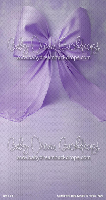 Clementine Bow Sweep in Purple (MD)